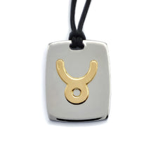 Carica l'immagine nel visualizzatore di Gallery, 110201 Nomination Pendente Segno Zodiacale Toro in Acciaio e oro 18Kt