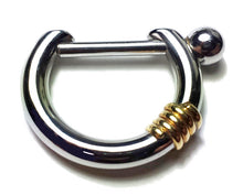 Carica l'immagine nel visualizzatore di Gallery, 111106-002 Nomination Portachiavi in Acciaio e Oro 750‰