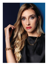 Carica l'immagine nel visualizzatore di Gallery, parure a catena di colore oro giallo