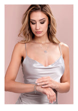 Carica l'immagine nel visualizzatore di Gallery, Collana rodiata con albero della vita e cubic zirconia di Ottaviani Bijoux 501107c