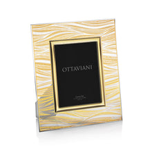 Carica l'immagine nel visualizzatore di Gallery, Portafoto dorato "il mare della vita" con Cristallo 13x18 OTTAVIANI 6004co