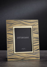 Carica l'immagine nel visualizzatore di Gallery, Portafoto dorato "il mare della vita" con Cristallo 13x18 OTTAVIANI 6004co