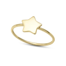 Carica l'immagine nel visualizzatore di Gallery, AAZ 109 Anello donna Ambrosia Gioielli a forma di Stella in Oro Giallo 18kt