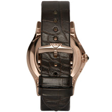 Carica l'immagine nel visualizzatore di Gallery, EMPORIO ARMANI Swiss Made ARS4202 - Orologio a Fasi Lunari da Uomo in Pelle marrone placcato Oro Rosa