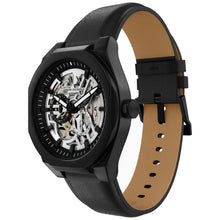 Carica l'immagine nel visualizzatore di Gallery, ARMANI EXCHANGE AX4297 Automatico Uomo scheletrato in Pelle nera SYNC