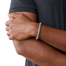 Carica l'immagine nel visualizzatore di Gallery, AXG0045040 ARMANI EXCHANGE Gioielli - bracciale da uomo a Catena in Acciaio