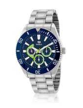 Carica l'immagine nel visualizzatore di Gallery, Orologio Multifunzione sportivo da uomo in Acciaio con Quadrante Blu