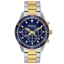Carica l'immagine nel visualizzatore di Gallery, BREIL Tribe SAIL Cronografo uomo in acciaio quadrante blu e IP Oro EW0744