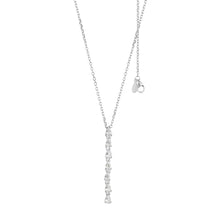 Carica l'immagine nel visualizzatore di Gallery, GLA 243 Collana Gocce di Tennis in Argento e Zirconi Bianchi di COMETE Gioielli