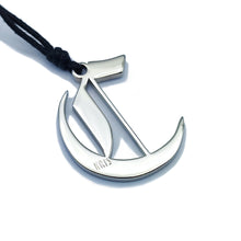 Carica l'immagine nel visualizzatore di Gallery, KRIS Collana con Pendente Lettera Gotica C in Acciaio e Cotone Cerato HGTLXX03