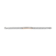 Carica l'immagine nel visualizzatore di Gallery, Fossil JF04395998 Bracciale Uomo in Acciaio a Catena con Piastrina - Classic jewelry