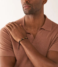 Carica l'immagine nel visualizzatore di Gallery, Fossil JF04471710 Bracciale da Uomo a filo intrecciato con Occhio di tigre