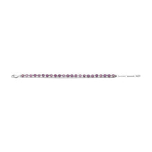 Carica l'immagine nel visualizzatore di Gallery, Fossil JF04685040 Bracciale Donna in Acciaio Multifilo Con Ametista Viola