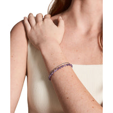 Carica l'immagine nel visualizzatore di Gallery, Fossil JF04685040 Bracciale Donna in Acciaio Multifilo Con Ametista Viola