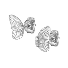 Carica l'immagine nel visualizzatore di Gallery, Fossil JFS00621040 Orecchini da Donna a forma di Farfalla in Argento BUTTERFLIES