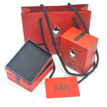 Carica l'immagine nel visualizzatore di Gallery, KRIS Collana con Pendente Spada in Acciaio Argento e Cotone Cerato HSPLXA55