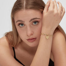 Carica l'immagine nel visualizzatore di Gallery, Bracciale S'AGAPò Be My Family "Grazie Mamma" in Acciaio placcato Oro SBY016