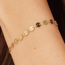 Carica l'immagine nel visualizzatore di Gallery, Bracciale con catena a dischetti in Acciaio con PVD oro 14k S'Agapò CHUNKY SHK101