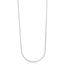 Carica l'immagine nel visualizzatore di Gallery, collana lunga con catena a maglia snake in acciaio lucido di sagapo chunky