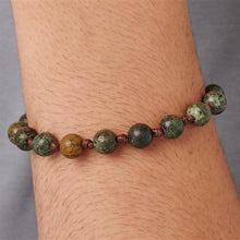 Carica l'immagine nel visualizzatore di Gallery, Bracciale con turchese africano e cordino cerato marrone di S'AGAPò RIOT SRT18