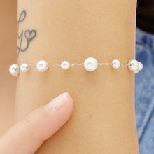 Carica l'immagine nel visualizzatore di Gallery, SWI17 Bracciale S'AGAPò WISDOM in Acciaio e Perle