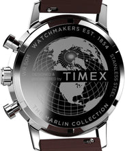 Carica l'immagine nel visualizzatore di Gallery, Orologio Cronografo con Tachimetro TIMEX Marlin da 40 mm in pelle marrone