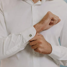 Carica l'immagine nel visualizzatore di Gallery, COMETE Uomo Acciaio UGM 102 Gemelli Quadrati con Diamante - Senior