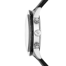 Carica l'immagine nel visualizzatore di Gallery, EMPORIO ARMANI AR11243 Mario Orologio Cronografo Uomo in Pelle Nero