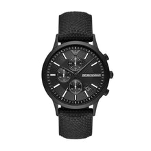 Carica l'immagine nel visualizzatore di Gallery, EMPORIO ARMANI AR11457 Renato Orologio Cronografo Uomo in Pelle Nero