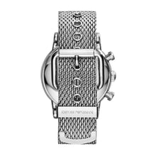 Carica l'immagine nel visualizzatore di Gallery, EMPORIO ARMANI AR1808 Luigi Orologio Cronografo Uomo in Acciaio Quadrante Nero
