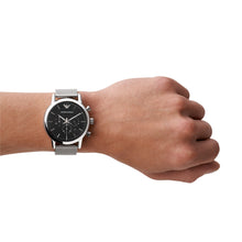 Carica l'immagine nel visualizzatore di Gallery, EMPORIO ARMANI AR1808 Luigi Orologio Cronografo Uomo in Acciaio Quadrante Nero