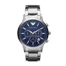 Carica l'immagine nel visualizzatore di Gallery, EMPORIO ARMANI AR2448 Renato Orologio Cronografo Uomo in Acciaio Quadrante Blu
