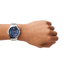 Carica l'immagine nel visualizzatore di Gallery, EMPORIO ARMANI AR2448 Renato Orologio Cronografo Uomo in Acciaio Quadrante Blu