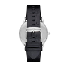 Carica l'immagine nel visualizzatore di Gallery, EMPORIO ARMANI AR2500 Luigi Orologio Uomo in Pelle Nero e Quadrante Nero