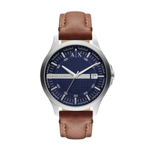 Carica l'immagine nel visualizzatore di Gallery, ARMANI EXCHANGE AX2133 Hampton Orologio Uomo in Pelle Marrone