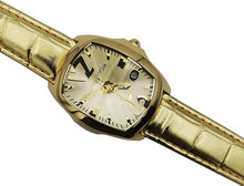 Carica l'immagine nel visualizzatore di Gallery, Chronotech Prisma Orologio da Donna in Pelle Placcato Oro Giallo CT.7896L/05