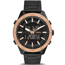 Carica l'immagine nel visualizzatore di Gallery, FOSSIL BQ2581 Orologio da Uomo analogico-digitale in acciaio nero - Brox