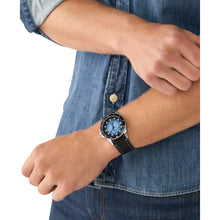 Carica l'immagine nel visualizzatore di Gallery, FOSSIL FS5960 Orologio Uomo in Pelle - Fossil Blue