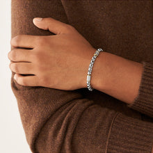 Carica l'immagine nel visualizzatore di Gallery, Fossil JF04138998 Bracciale Uomo a Catena in Acciaio Colore Argento e Oro Giallo