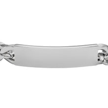 Carica l'immagine nel visualizzatore di Gallery, Fossil JF04155040 Bracciale Uomo in Acciaio a Catena con Piastrina - Drew