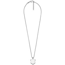 Carica l'immagine nel visualizzatore di Gallery, Fossil JF04345040 Collana Uomo in Acciaio con Pendente a Scudo - Heritage