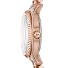 Carica l'immagine nel visualizzatore di Gallery, Michael Kors MK3875 Petite Lexington Orologio Donna in Acciaio Placcato Oro Rosa