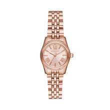 Carica l'immagine nel visualizzatore di Gallery, Michael Kors MK3875 Petite Lexington Orologio Donna in Acciaio Placcato Oro Rosa