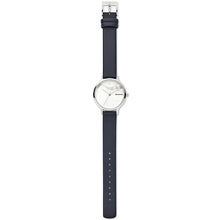 Carica l'immagine nel visualizzatore di Gallery, SKAGEN SKW2719 Orologio Donna in Pelle blu con Quadrante in Pietra Naturale Howlite Anita
