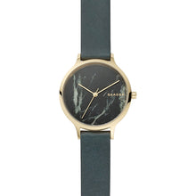 Carica l'immagine nel visualizzatore di Gallery, SKAGEN SKW2720 Orologio Donna in Pelle Verde con Quadrante in Pietra Naturale Anita