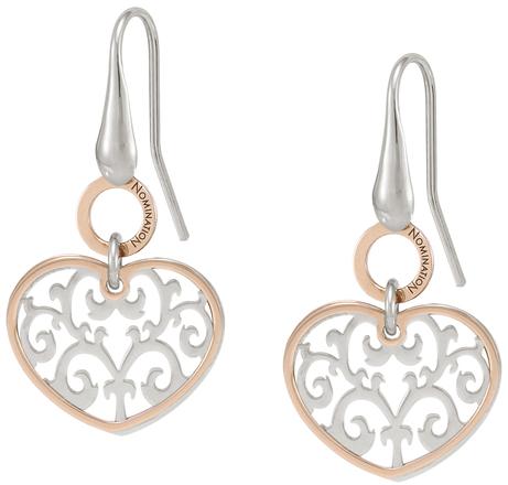 141550/004 Nomination Orecchini con pendente Cuore in Argento 925‰ coll. Romantica