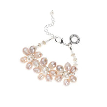 Carica l'immagine nel visualizzatore di Gallery, Bracciale con Perle e Cristalli in metallo rodiato di Ottaviani Bijoux 470692
