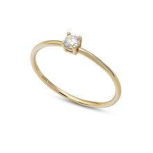 Carica l&#39;immagine nel visualizzatore di Gallery, AAZ 100 Anello donna Ambrosia Gioielli in Oro Giallo 18kt e Zircone Bianco
