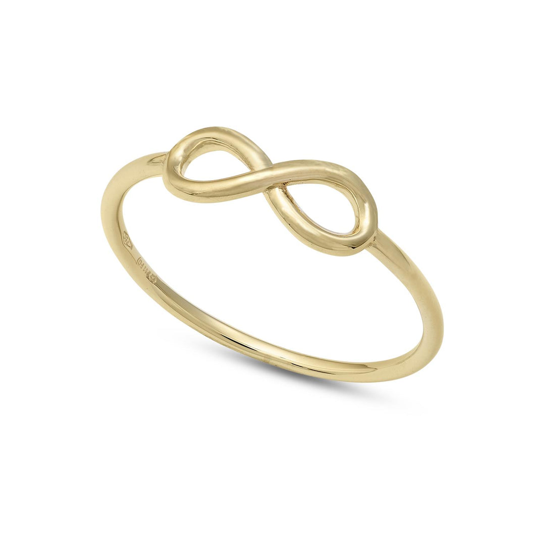 AAZ 112 Anello donna Ambrosia Gioielli a forma di Infinito in Oro Giallo 18kt