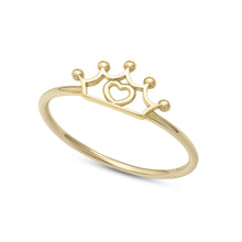 Carica l&#39;immagine nel visualizzatore di Gallery, AAZ 115 Anello donna Ambrosia Gioielli a forma di Corona in Oro Giallo 18kt
